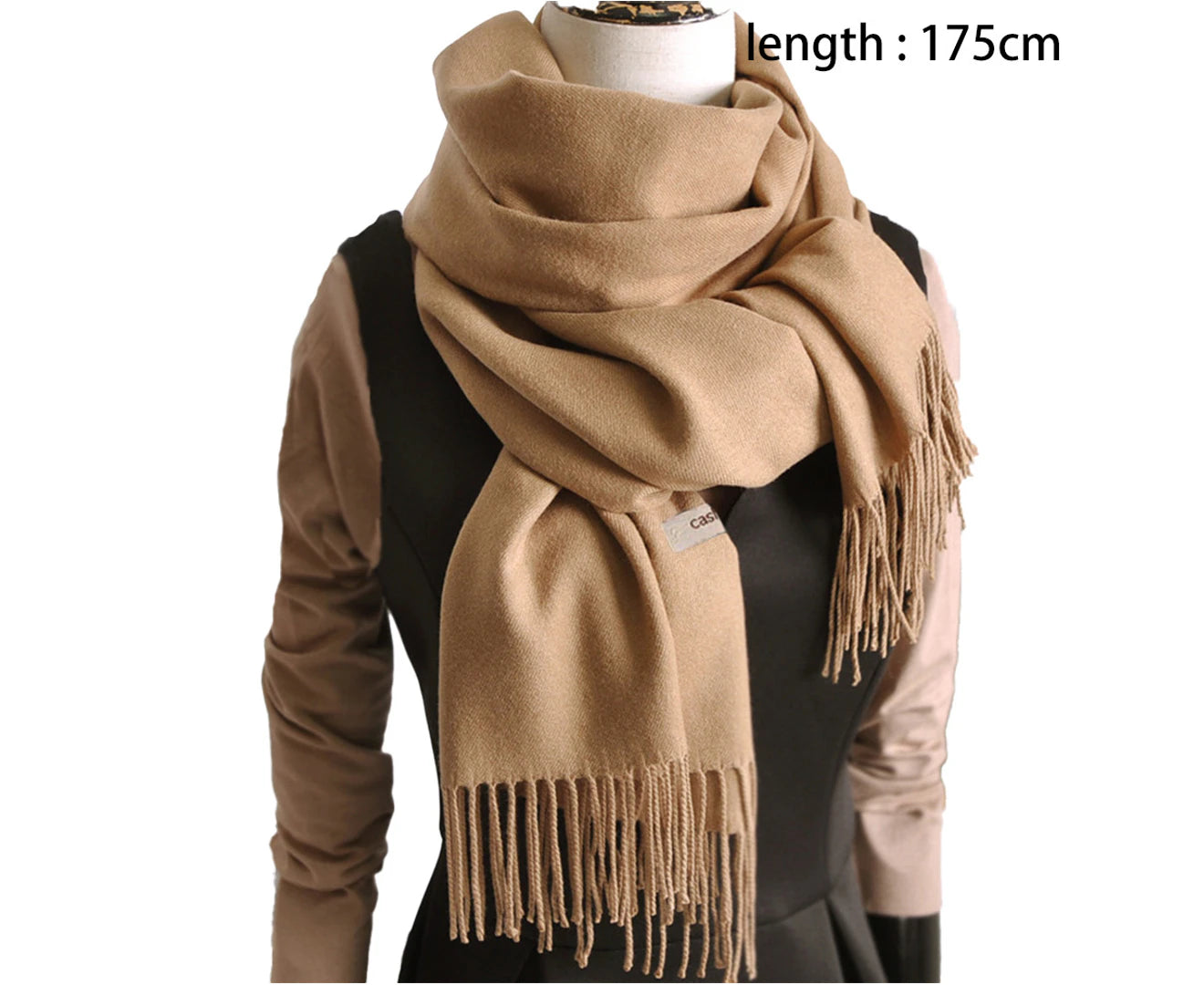 Women'S Scarf Blanket Scarf Women'S Cashmere Feel Cashmere Shawl