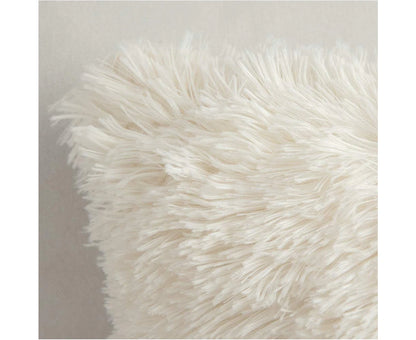 Set of 2 Fluffy Faux Fur Cushions Soft Artificial Fur Throw Cushion