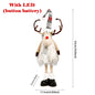 Christmas Reindeer Elk Doll Retractable Standing Toy Christmas Decorations for Home Xmas Party Gift New Year Navidad Elk 2022