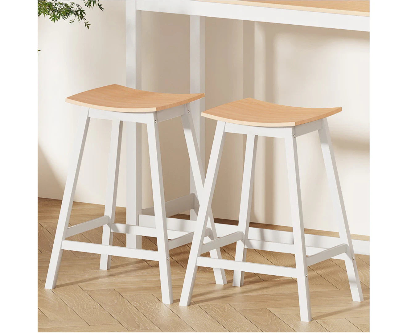 Bar Stools Set of 2 Kitchen Stool 65Cm