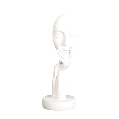 Creative Nordic Home Decoration Abstract Figure Sculpture Woman Face Mask Model Statue Resin Art Crafts Ornaments Home Decor