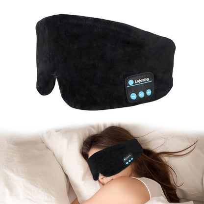 Sleeping Mask with Bluetooth Sleep Headphones Travel Cotton Eye Mask for Women Men Sleep Earphones Wireless Eyemask for Travel