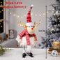 Christmas Reindeer Elk Doll Retractable Standing Toy Christmas Decorations for Home Xmas Party Gift New Year Navidad Elk 2022