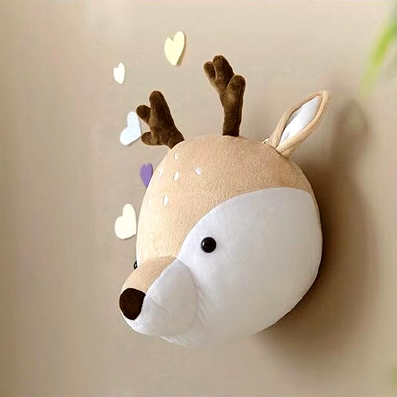 Kids Room Decoration 3D Animal Heads Elephant Deer Unicorn Head Wall Hanging Decor for Children Room Nursery Room Decoration