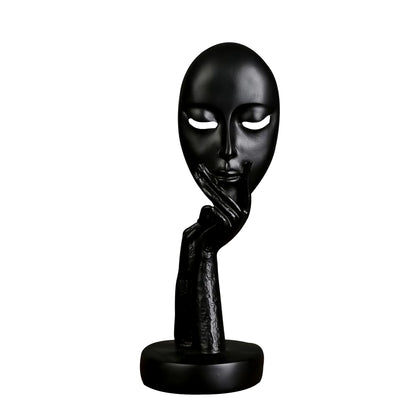 Creative Nordic Home Decoration Abstract Figure Sculpture Woman Face Mask Model Statue Resin Art Crafts Ornaments Home Decor