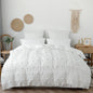 Summer White Pinch Pleat Duvet Cover 220X240Cm Luxury Double Bed Quilt Cover Bedding Set Queen King Size Comforter Cover