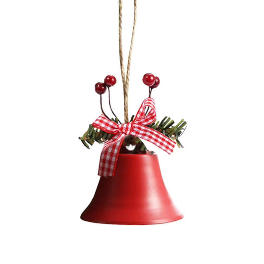 1PC Christmas Bell Red White Green Metal Jingle Bells Christmas Tree Hanging Pendant Ornament Christmas Decoration for Home