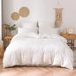 Summer White Pinch Pleat Duvet Cover 220X240Cm Luxury Double Bed Quilt Cover Bedding Set Queen King Size Comforter Cover