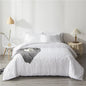 Summer White Pinch Pleat Duvet Cover 220X240Cm Luxury Double Bed Quilt Cover Bedding Set Queen King Size Comforter Cover