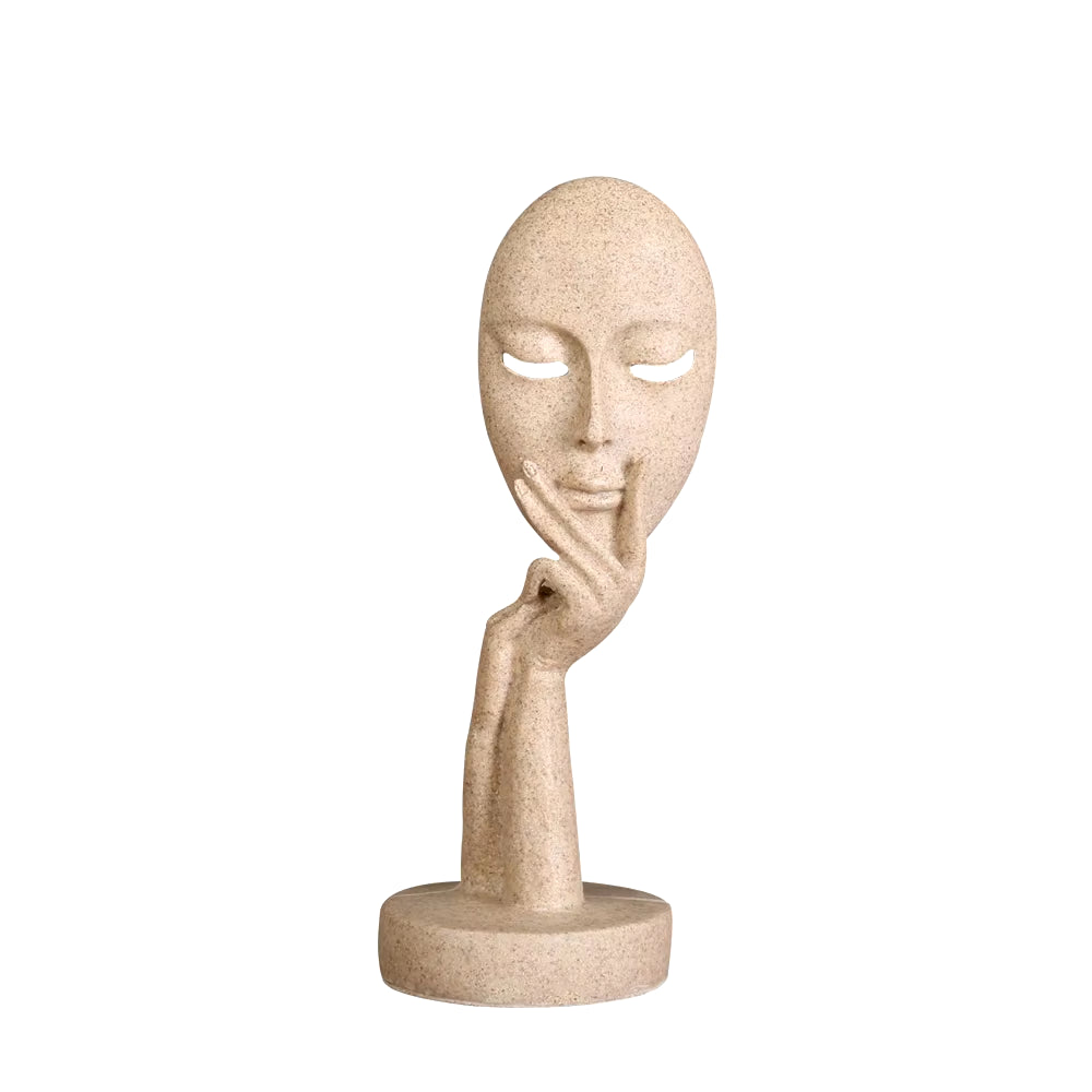 Creative Nordic Home Decoration Abstract Figure Sculpture Woman Face Mask Model Statue Resin Art Crafts Ornaments Home Decor